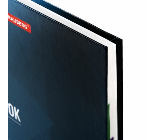 Блокнот БОЛЬШОЙ ФОРМАТ (215х295 мм) А4, 128 л., твердый, клетка, блок 4 цвета, BRAUBERG, 