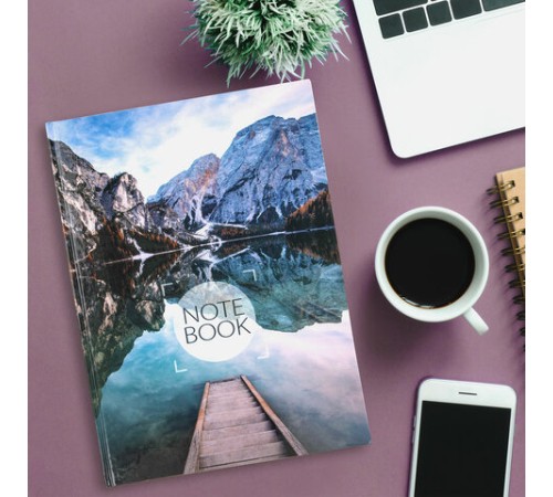 Блокнот БОЛЬШОЙ ФОРМАТ 205х290 мм А4, 128 л., твердый, клетка, STAFF, 