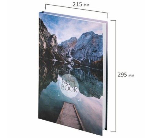 Блокнот БОЛЬШОЙ ФОРМАТ 205х290 мм А4, 128 л., твердый, клетка, STAFF, 