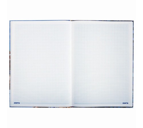 Блокнот БОЛЬШОЙ ФОРМАТ 205х290 мм А4, 80 л., твердый, клетка, STAFF, 