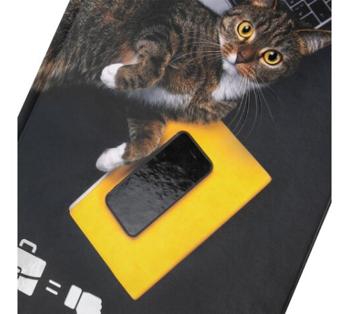 Блокнот А5 (135х206 мм), 80 л., твердый, выборочный лак, клетка, STAFF, 