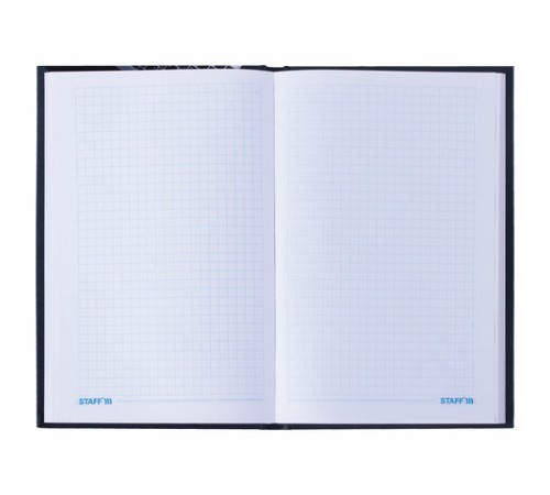 Блокнот А5 (135х206 мм), 80 л., твердый, выборочный лак, клетка, STAFF, 