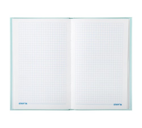 Блокнот А5 134х206 мм, 80 л., твердый, клетка, тиснение фольгой, STAFF, 