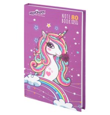 Блокнот А5 134х206 мм, 80 л., твердый, клетка, выборочный лак, ЮНЛАНДИЯ, 