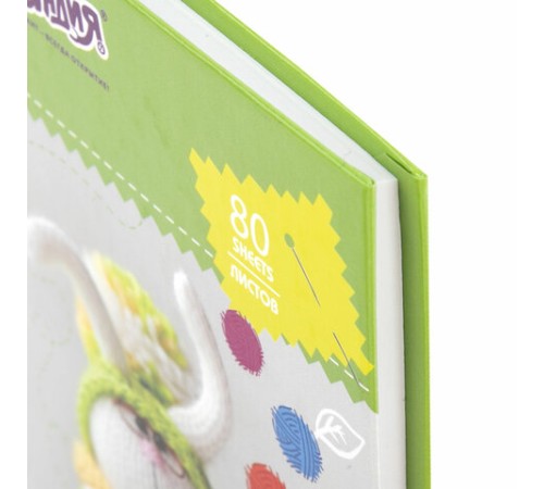 Блокнот МАЛЫЙ ФОРМАТ 110х147 мм, А6, 80 л., твердый, клетка, ЮНЛАНДИЯ, 