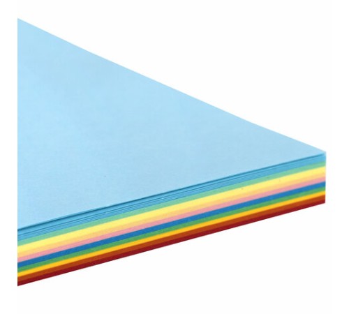 Бумага для оригами и аппликаций 21х21 см, 100 листов, 10 цветов, ОСТРОВ СОКРОВИЩ, 111947