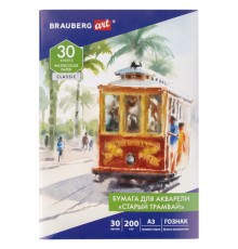 Папка для акварели БОЛЬШАЯ А3, 30 л., 