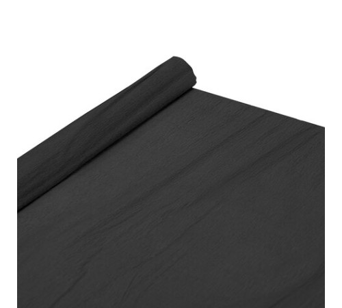 Бумага гофрированная/креповая, 32 г/м2, 50х250 см, черная, в рулоне, BRAUBERG, 112530