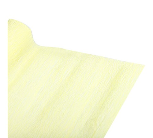 Бумага гофрированная/креповая, 110 г/м2, 50х250 см, лимонная, в рулоне, ОСТРОВ СОКРОВИЩ, 112541