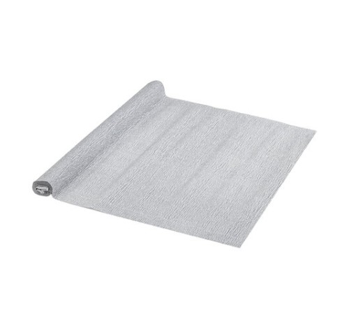 Бумага гофрированная/креповая, 110 г/м2, 50х250 см, СЕРЕБРЯНАЯ, ОСТРОВ СОКРОВИЩ, 112552