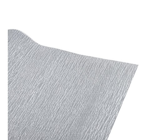 Бумага гофрированная/креповая, 110 г/м2, 50х250 см, СЕРЕБРЯНАЯ, ОСТРОВ СОКРОВИЩ, 112552