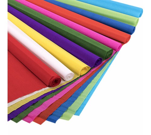 Бумага гофрированная/креповая, 32 г/м2, 50х250 см, НАБОР 10 рулонов, яркие цвета, BRAUBERG, 112556