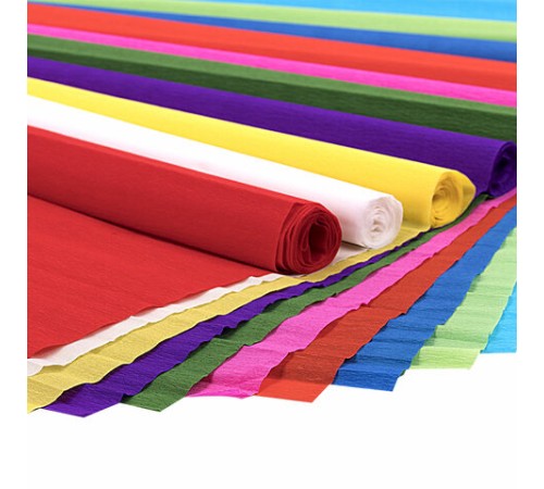 Бумага гофрированная/креповая, 32 г/м2, 50х250 см, НАБОР 10 рулонов, яркие цвета, BRAUBERG, 112556