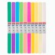 Бумага гофрированная/креповая, 32 г/м2, 50х250 см, НАБОР 10 рулонов, пастель, BRAUBERG, 112557