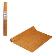 Бумага гофрированная/креповая (ИТАЛИЯ) 140 г/м2, 50х250 см, медная (918), BRAUBERG FIORE, 112599