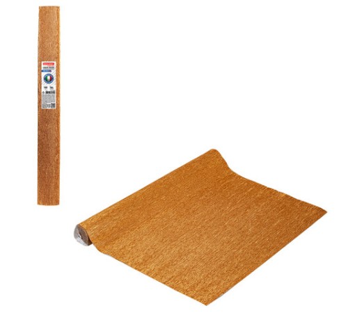 Бумага гофрированная/креповая (ИТАЛИЯ) 140 г/м2, 50х250 см, медная (918), BRAUBERG FIORE, 112599