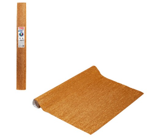 Бумага гофрированная/креповая (ИТАЛИЯ) 180 г/м2, 50х250 см, медная (808), BRAUBERG FIORE, 112656