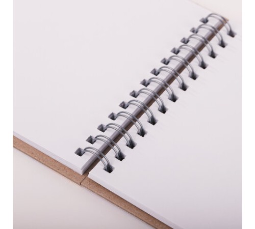 Скетчбук, акварельная бумага 200 г/м2, 125х176 мм, 20 л., гребень, твердая обложка, BRAUBERG ART, 112976