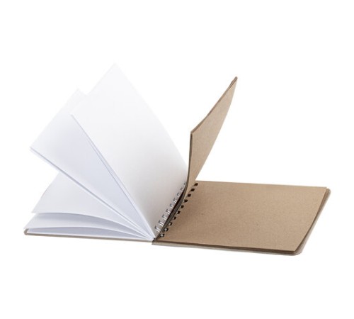 Скетчбук, белая бумага 120 г/м2 + крафт 80 г/м2 142х212 мм, 60 + 20 л., гребень, BRAUBERG ART DEBUT, 112981