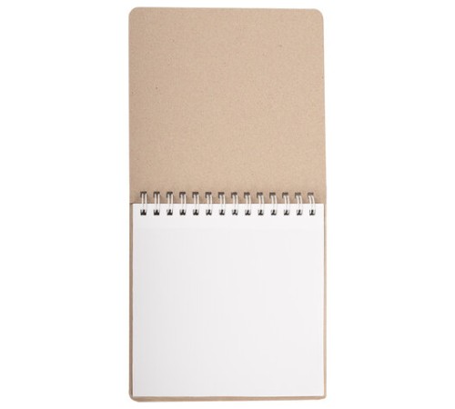 Скетчбук, белая бумага 120 г/м2 + крафт 80 г/м2 195х195 мм, 60 + 20 л., гребень, BRAUBERG ART DEBUT, 112983