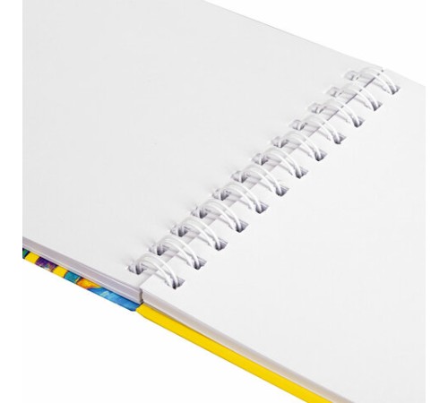 Скетчбук белая бумага 100 г/м2 165х240 мм, 80 л., гребень, твердая обложка, BRAUBERG ART DEBUT, 112985