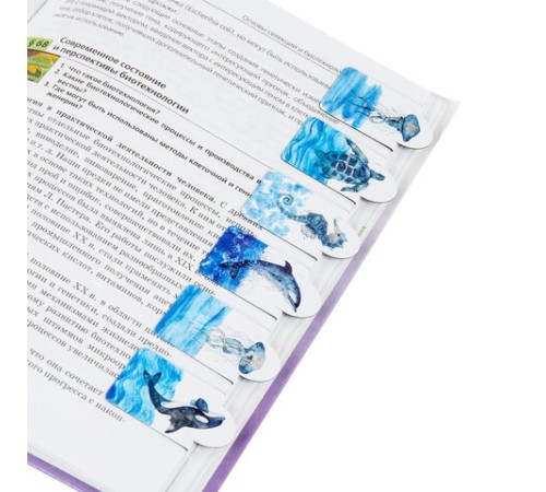 Закладки для книг МАГНИТНЫЕ c высечкой, 