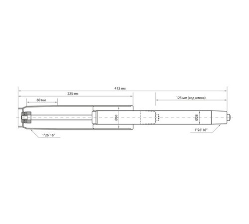 Газлифт BRABIX A-140 стандартный, ХРОМ, длина в открытом виде 413 мм, d50 мм, класс 2, 532005 Газлифт BRABIX A-140 стандартный, ХРОМ, длина в открытом виде 413 мм, d50 мм, класс 2, 532005