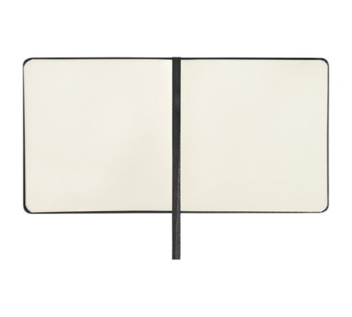 Скетчбук, слоновая кость 140 г/м2 120х120 мм, 80 л., КОЖЗАМ, резинка, BRAUBERG ART CLASSIC, черный, 113191