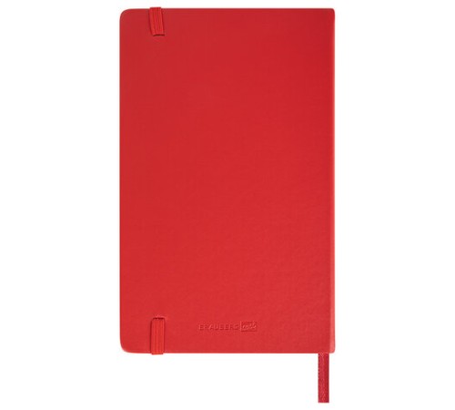 Скетчбук, слоновая кость 140 г/м2 130х210 мм, 80 л., КОЖЗАМ, резинка, BRAUBERG ART CLASSIC, красный, 113193