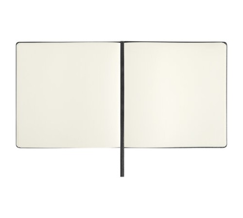 Скетчбук, слоновая кость 140 г/м2 200х200 мм, 80 л., КОЖЗАМ, резинка, BRAUBERG ART CLASSIC, черный, 113196