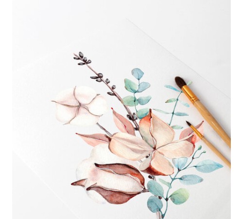 Папка для акварели БОЛЬШАЯ А2, 20 л., 