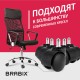 Колеса (ролики) BRABIX для кресла, пластиковые, КОМПЛЕКТ 5 шт., шток d 11 мм, черные, в коробе, 532008