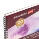 Альбом для акварели, бумага 230 г/м2, 190х270 мм, среднее зерно, 20 листов, гребень, BRAUBERG ART PREMIERE, 113215