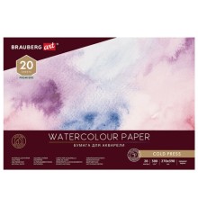 Альбом для акварели, бумага 300 г/м2, 270х390 мм, среднее зерно, 20 листов, склейка, BRAUBERG ART PREMIERE, 113223