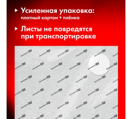 Бумага для акварели 300 г/м2 360x460 мм крупное зерно, 10 листов, BRAUBERG ART PREMIERE, 113229