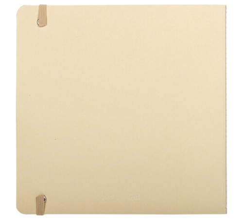 Скетчбук для акварели, 200 г/м2, 195х195 мм, среднее зерно, 20 л., сшивка, резинка, БЕЖЕВЫЙ, BRAUBERG ART PREMIERE, 113260