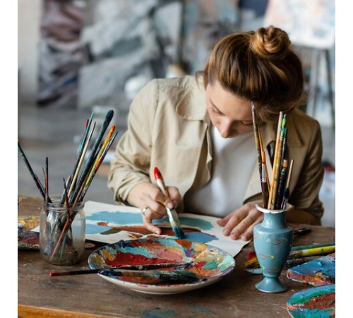 Бумага для акриловых и масляных красок, 300 г/м2, 390x540 мм, 10 листов, BRAUBERG ART PREMIERE, 113269