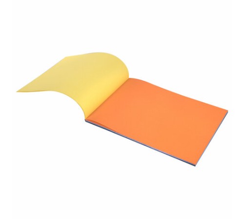 Цветная бумага А4 ТОНИРОВАННАЯ В МАССЕ, 80 листов 10 цветов, склейка, 80 г/м2, BRAUBERG, 113503