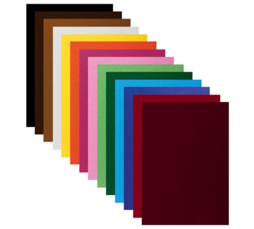 Картон цветной А4 БАРХАТНЫЙ, 20 листов 14 цветов, 180 г/м2, BRAUBERG, 113505