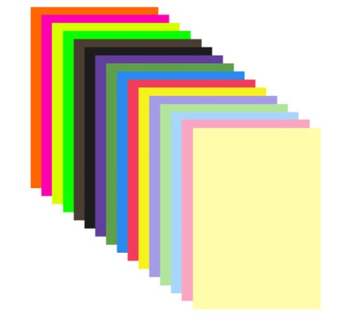 Картон цветной А4 ТОНИРОВАННЫЙ В МАССЕ, 48 листов 16 цветов (+ неон), склейка, 180 г/м2, BRAUBERG, 113507