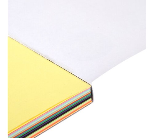 Картон цветной А4 ТОНИРОВАННЫЙ В МАССЕ, 48 листов 16 цветов (+ неон), склейка, 180 г/м2, BRAUBERG, 113507