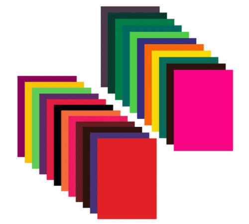 Цветная бумага А4 офсетная, 24 листа 24 цвета, на скобе, BRAUBERG, 200х280 мм, 