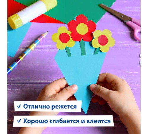 Картон цветной А4 2-цветный МЕЛОВАННЫЙ, 10 листов, 20 цветов, в папке, BRAUBERG, 200х290 мм, 113553