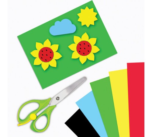 Картон цветной А4 немелованный, 16 листов 8 цветов, в папке, ЮНЛАНДИЯ, 200х290 мм, 