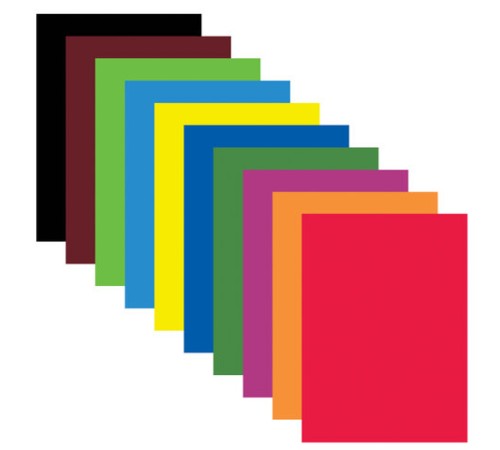 Картон цветной А4 немелованный, 80 листов, 10 цветов, в коробке, BRAUBERG, 200х290 мм, 113560