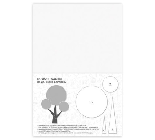 Картон цветной А4 немелованный, 80 листов, 10 цветов, в коробке, BRAUBERG, 200х290 мм, 113560