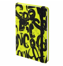 Блокнот с резинкой в клетку 96 л., А5 (145х203 мм), твердая обложка, BRAUBERG, 