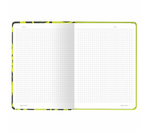 Блокнот с резинкой в клетку 96 л., А5 (145х203 мм), твердая обложка, BRAUBERG, 