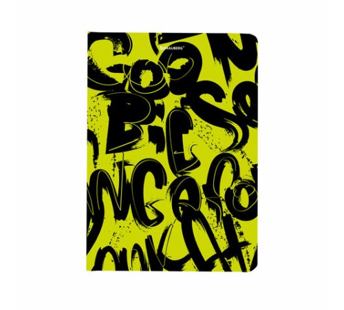 Блокнот с резинкой в клетку 96 л., А5 (145х203 мм), твердая обложка, BRAUBERG, 