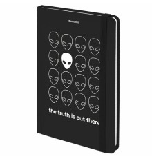 Блокнот с резинкой в клетку 96 л., А5 (145х203 мм), твердая обложка, BRAUBERG, 